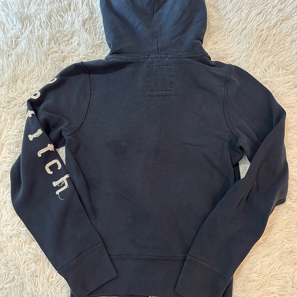 Abercrombie & Fitch Kids Dark Blue Zip-Up Hoodie - Picture 11 of 12
